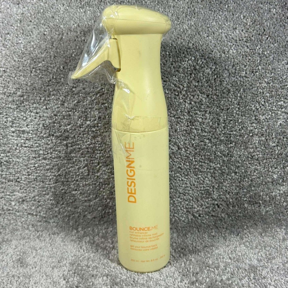 DESIGNME BOUNCE.ME Curl Enhancer Mist Yellow Refillable Spray 8.5oz